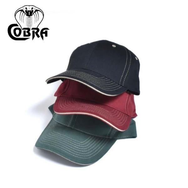 コブラキャップス 6パネル コントラストステッチ ベルクロ キャップ  メンズ レディース COBR...