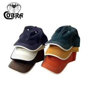 コブラ キャップス ロールアップバイザー コントラストステッチ キャップ   メンズ レディース COBRA CAPS 無地 帽子