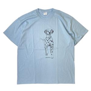 Coming & Going Designs ダルメシアン Tシャツ ブルー メンズ/レディース/犬/猫｜rawdrip