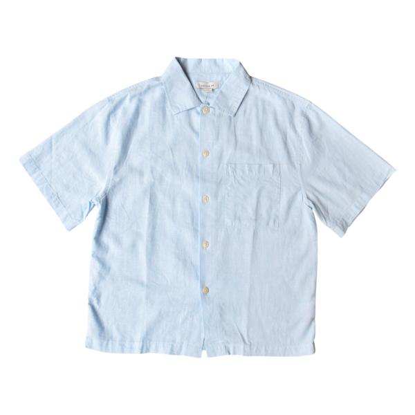 Cotton On Eli Linen Blend S/S Shirt - Blue ブルー コット...