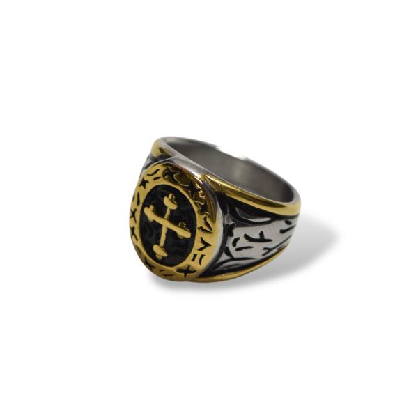 クロスリング シルバー/ゴールド メンズ レディース 指輪