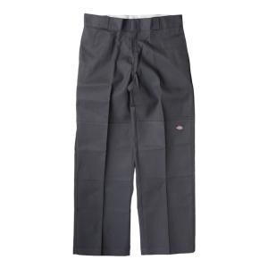 US Dickies ルーズフィット ダブルニー ワークパンツ チャコール  メンズ レディース ディッキーズ チノパン スラックス｜rawdrip