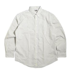 EDWARDS GARMENT ダブル ストライプ ポプリン シャツ ビンテージカーキ｜rawdrip