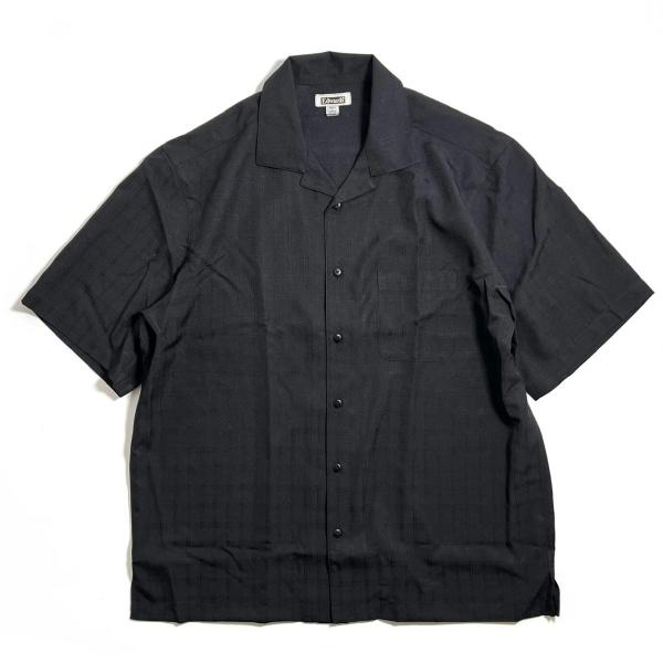 EDWARDS GARMENT ジャカード キャンプ シャツ ブラック