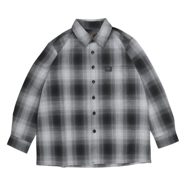 FB County L/S Checker Flannel Shirts - Black/Grey ...