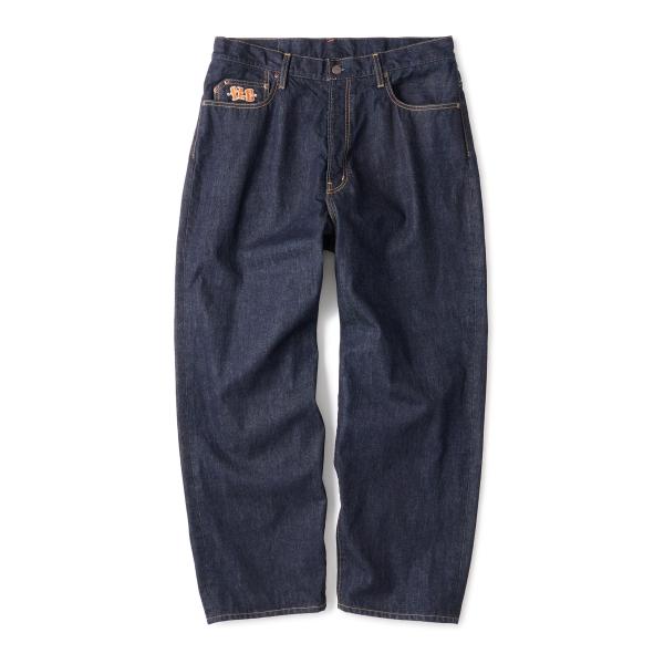 FTC デニム インディゴ EMB Baggy Fit Denim One Wash ワンウォッシュ...