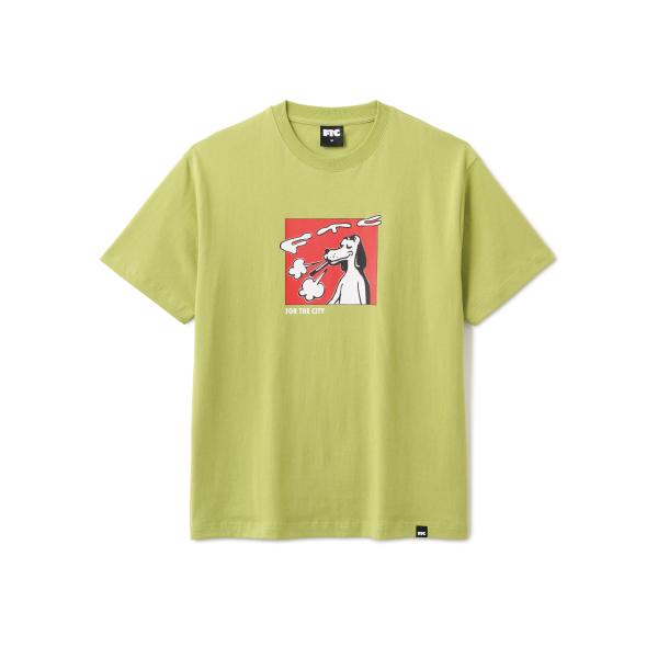 FTC Tシャツ Smoking Dog Tee Chartruse メンズ レディース ティーシャ...