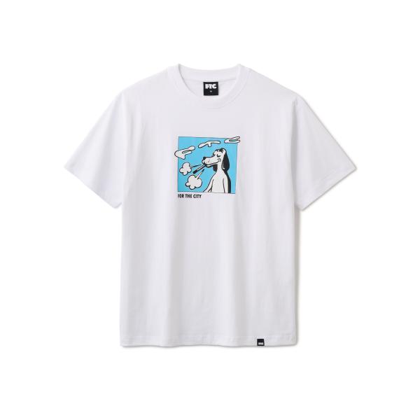 FTC Tシャツ Smoking Dog Tee White ホワイト メンズ レディース ティーシ...