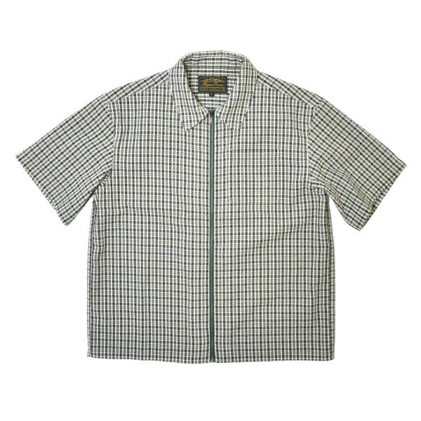 Hagerstown Fullzip Checker S/S Shirt Spruce メンズ レデ...