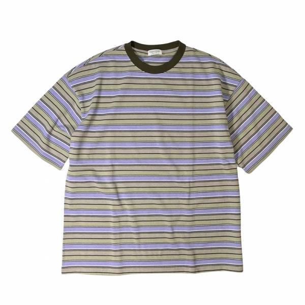 Hagerstown S/S ストライプ Tシャツ パープル