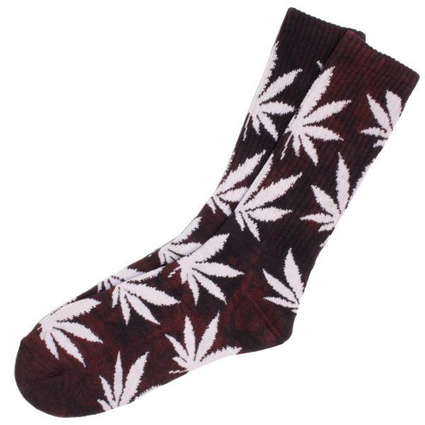 ハフ タイダイ プラントライフ クルー ソックス ワイン/ソックス/靴下