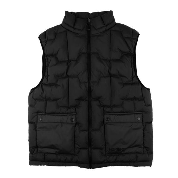 ホームボーイ PAVER VEST ブラック メンズ レディース アウター ベスト HOMEBOY