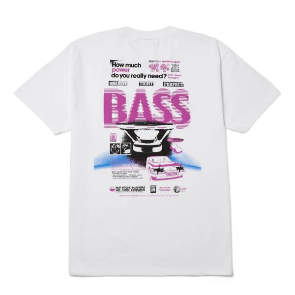 HUF Bass Power Tee - White Tシャツ ホワイト メンズ レディース 半袖T...