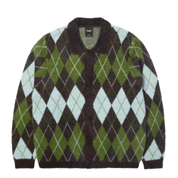HUF ハフ モヘア セーター Cooper Mohair Sweater Dark Brown  ...