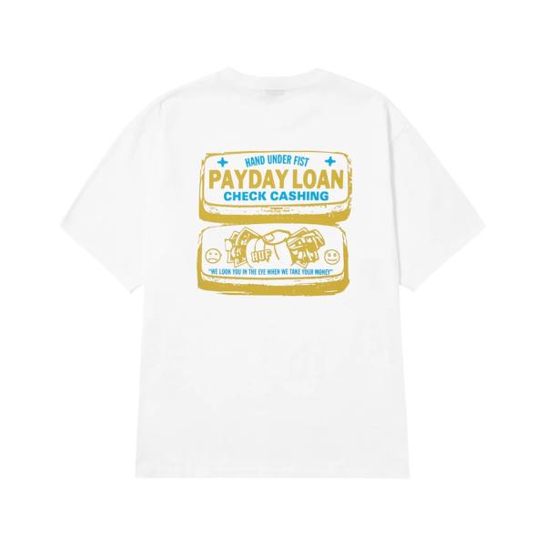 HUF PAY DAY TEE Tシャツ ホワイト メンズ レディース 半袖Tシャツ ハフ