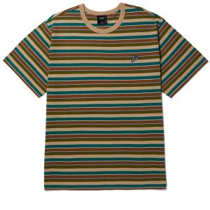 HUF トリプル トライアングル リラックス ニット Tシャツ ビスケット メンズ レディース 半袖Tシャツ ハフ｜rawdrip