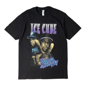 ICE CUBE ショートスリーブ Tシャツ ブラック  メンズ レディース 半袖Tシャツ アイスキューブ｜rawdrip