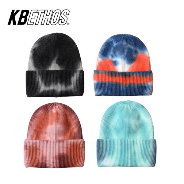 KBETHOS タイダイ ビーニー  メンズ レディース ニットキャップ ニット帽 絞り染め 柄 K...