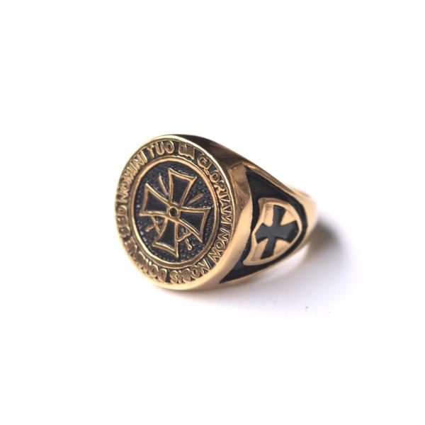 ナイトテンプラーリング ゴールド 10号(JPN20号)メンズ レディース 指輪