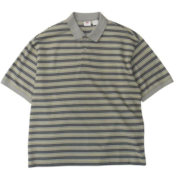 Levis Boxy Polo - Stripe Vintage Khaki リーバイス メンズ レ...