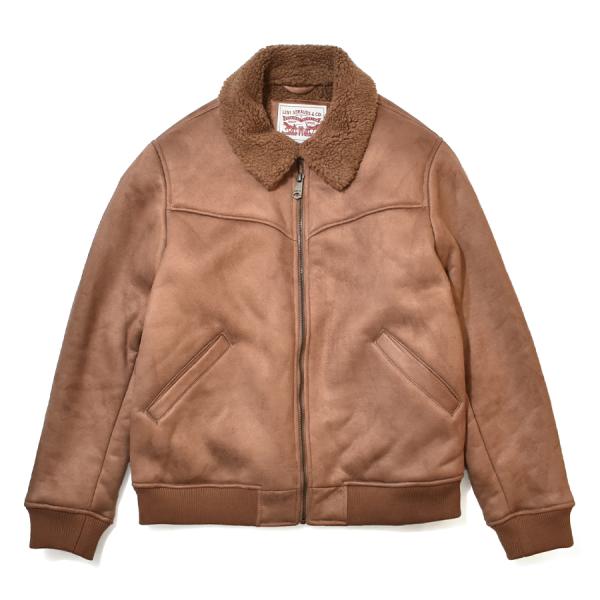 リーバイス スエード バーシティ ボンバージャケット brown メンズ/レディース Levi's ...