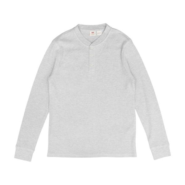 LEVIS L/S ヘンリーサーマル LIGHT GREY HEATHER リーバイス メンズ レデ...