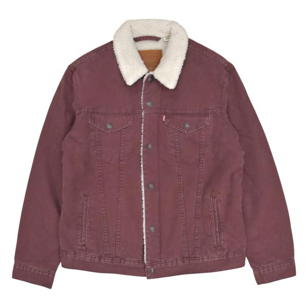 Levi's Trucker Boa Jacket - 0224 Brown Stonewash  ...