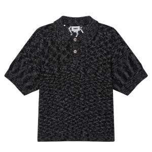 HUF（ハフ） HUF MONOGRAM JACQUARD ZIP SWEATER BLACK メンズ
