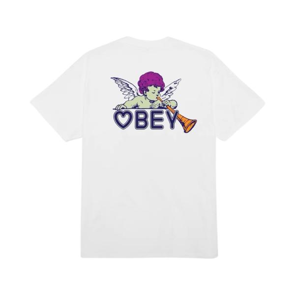 OBEY BABY ANGEL S/S Tシャツ ホワイト メンズ レディース 半袖 OBEY