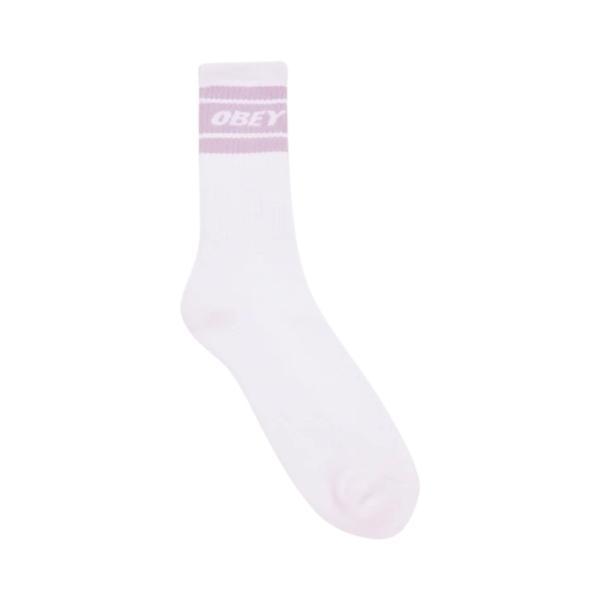 オベイ COOPERII ソックス ホワイト/オーキッド ペタル メンズ レディース 靴下 OBEY