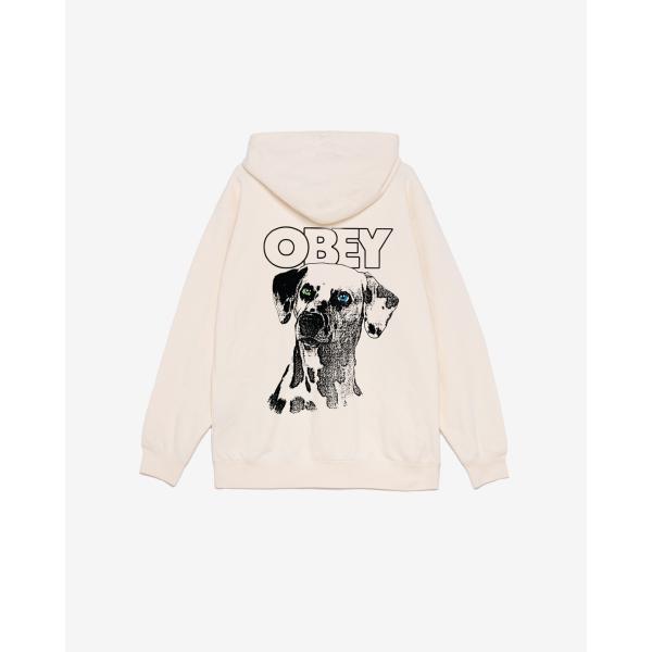 オベイ ダルメシアン プルオーバー フーディー アンブリーチド メンズ レディース パーカー スウェ...