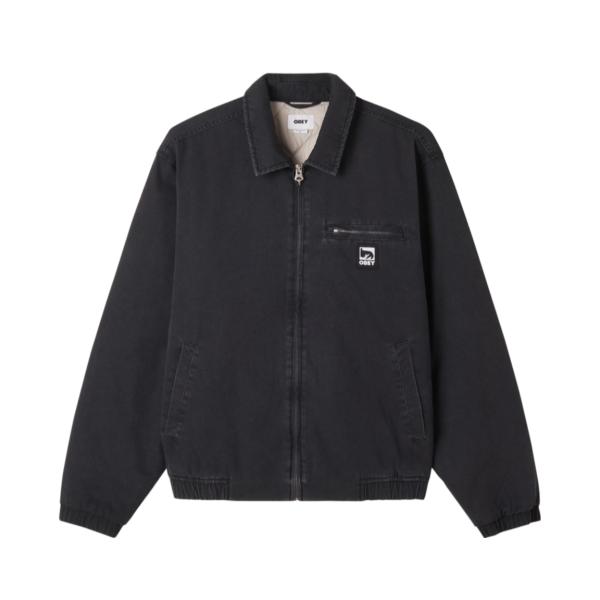 オベイ ディヴィジョン ブルゾン ジャケット ブラック メンズ レディース アウター OBEY