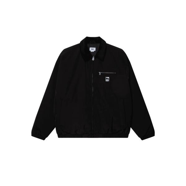 OBEY オベイ ELYSIAN JACKET Black メンズ レディース アウター ナイロン ...