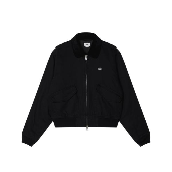 OBEY オベイ Fade Wash CWU JACKET Black Faded Wash メンズ...