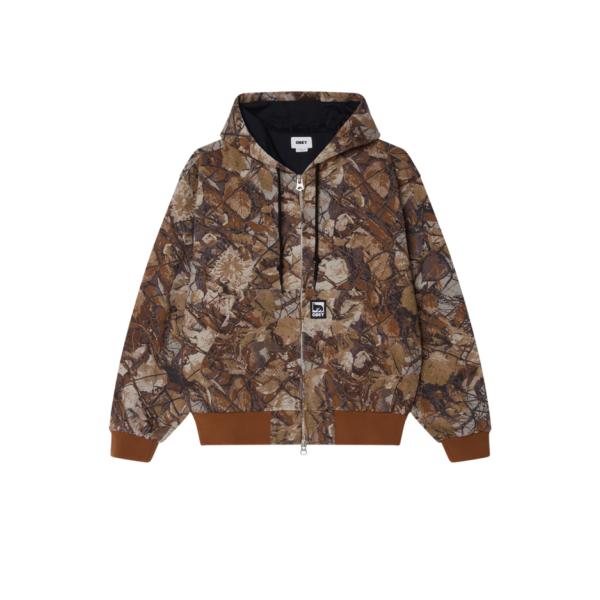 オベイ GLEN ZIP UP JACKET FENCE CAMO MULTI メンズ レディース ...