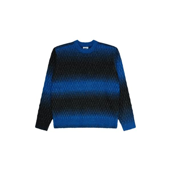 OBEY オベイ ニット Haze Gradient Sweater Blue Multi ブルー ...