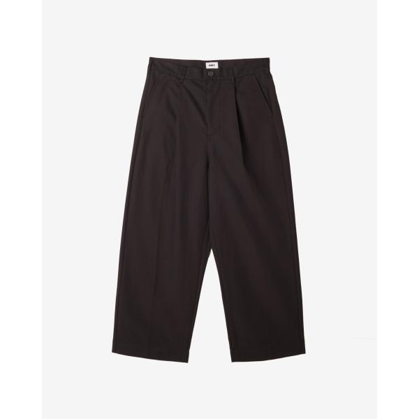 オベイ オリバープリーツドパンツ デジタルブラック メンズ チノパン スラックス ワイド ルーズ バ...