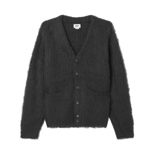 OBEY オベイ Patron Cardigan Black ブラック メンズ レディース ニット ...