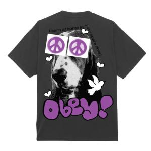 OBEY Peace Eyes Heavyweight S/S Tシャツ ビンテージブラック メンズ レディース 半袖 OBEY｜rawdrip