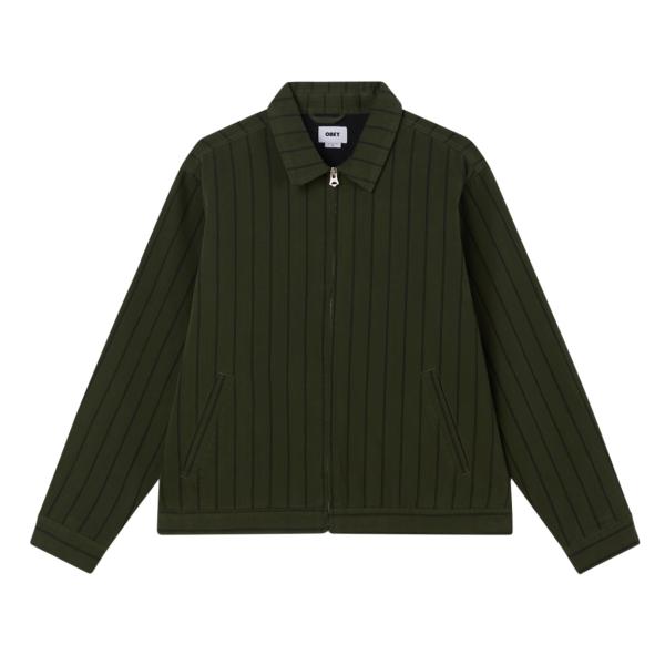 オベイ ストライプ ジップアップ DUFFLE BAG MULTI メンズ レディース アウター O...