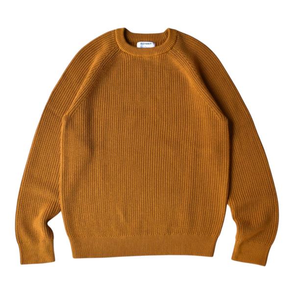 オールドネイビー Crew Knit Sweater Yellow イエロー メンズ レディース O...