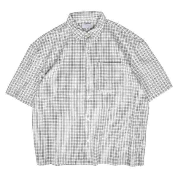 Old Navy オールドネイビー S/S Seersucker Check Shirt White...