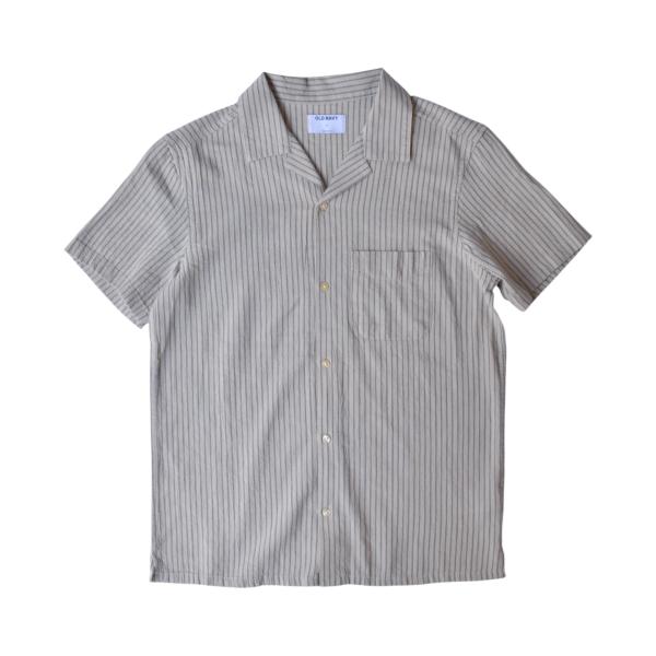 Old Navy S/S Stripe Shirts - Khaki オールドネイビー メンズ レデ...
