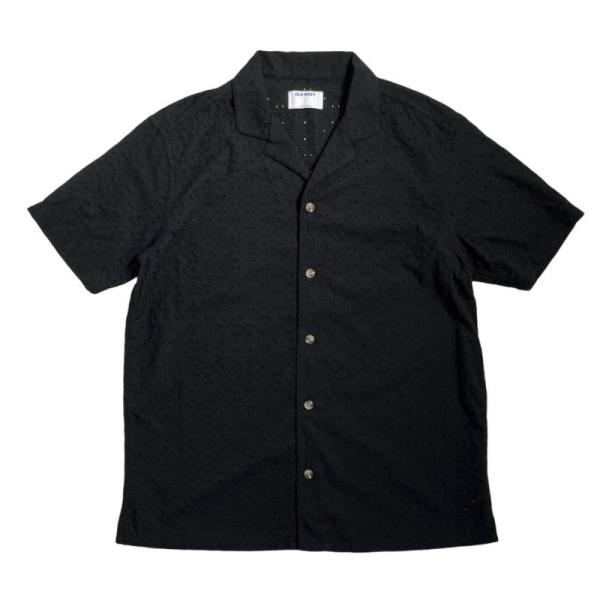 オールドネイビー キャンプ シャツ ブラック Old Navy 半袖シャツ メンズ レディース