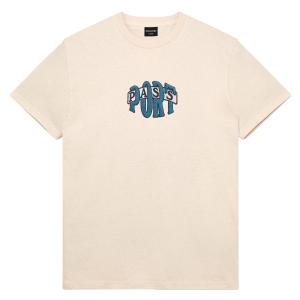 PASS~PORT バルブ ロゴ Tシャツ ナチュラル メンズ 半袖Tシャツ パスポート｜rawdrip