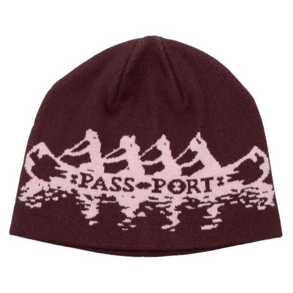 Pass~Port ビーニー ニットキャップ Canoe Beanie Brown ブラウン メンズ...