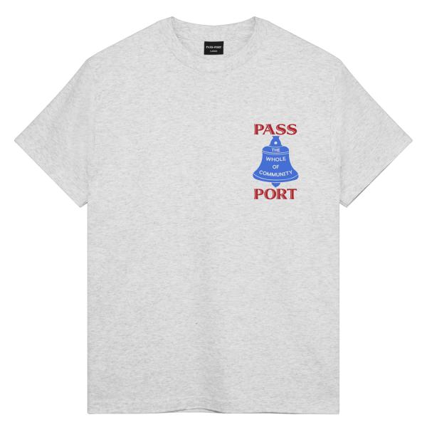 Pass~Port Communal Bell Tee Ash アッシュ メンズ レディース 半袖T...