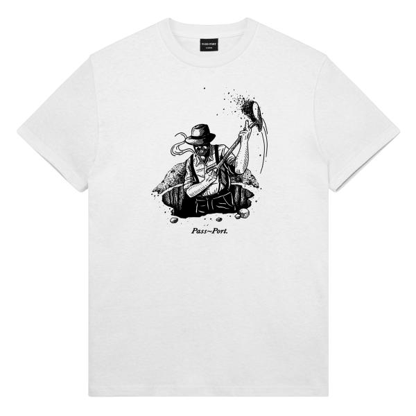 Pass~Port Tシャツ Dig Tee White ホワイト メンズ レディース 半袖 ショー...