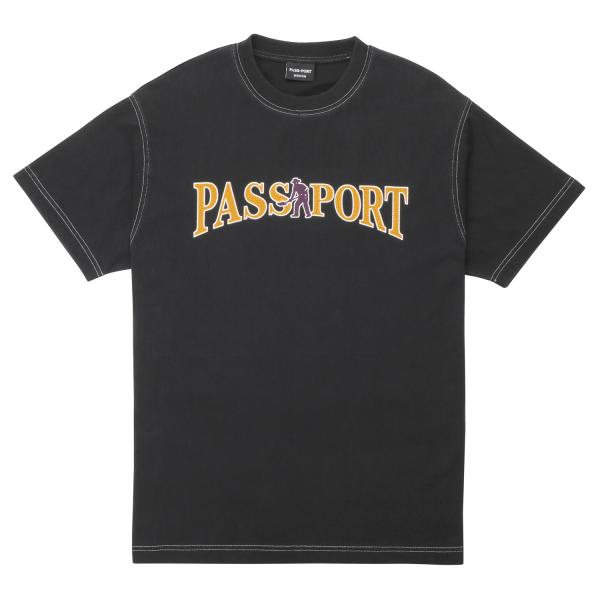 Pass~Port Tシャツ Official Contrast Tee Washed Black ...