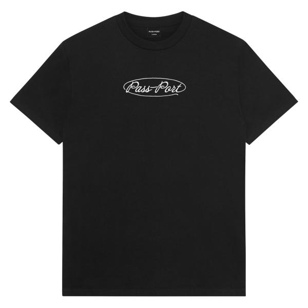 Pass~Port Ovalit Tee Black ブラック メンズ レディース 半袖Tシャツ パ...